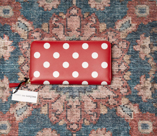 POLKA DOT WALLET - RED