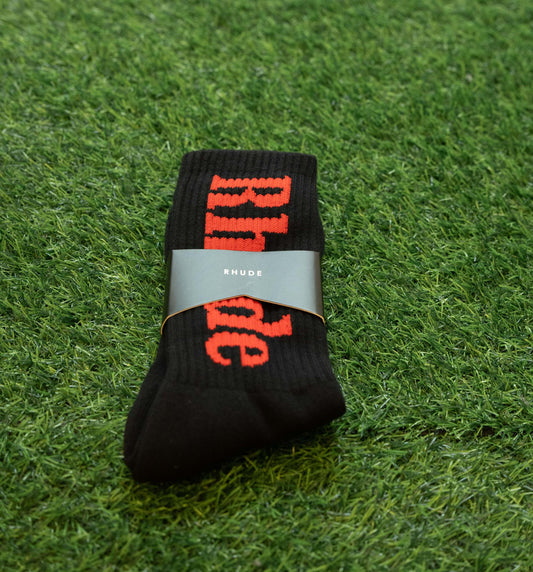 RHUDE VERTICAL LOGO SOCK