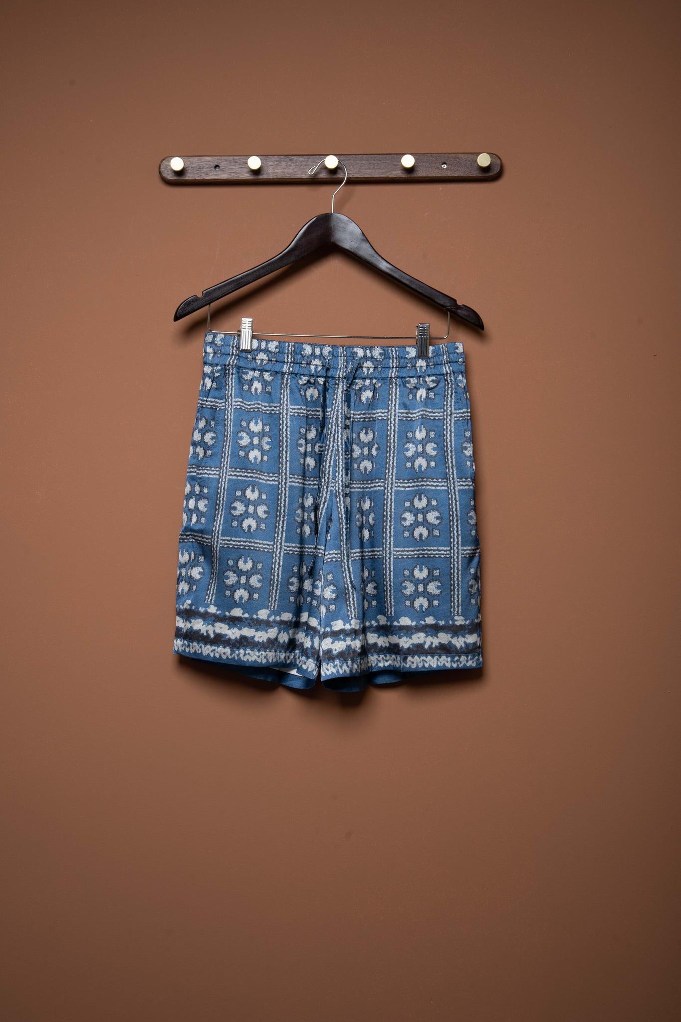 TILED SILK SHORTS