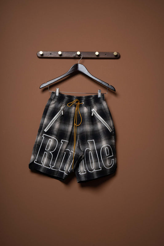 PLAID LOGO SHORT